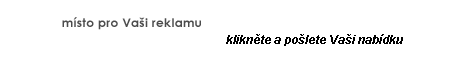 M&iacute;sto pro Va&scaron;i reklamu